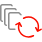 La imagen muestra varios archivos PDF separados y reorganizados.