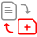 La imagen ilustra cómo se reorganizan o mueven las hojas de un documento.