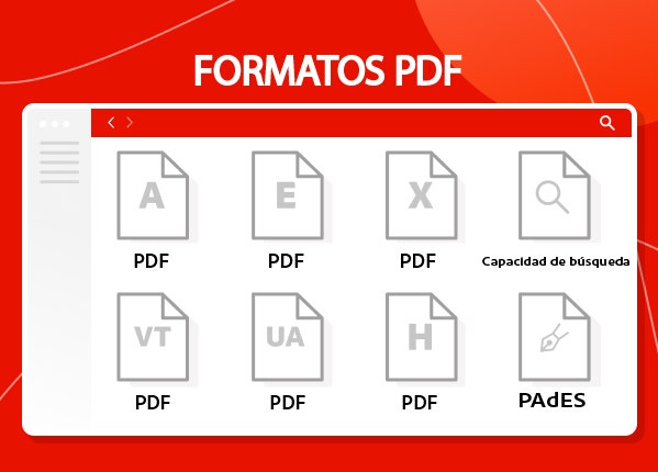 Foto de un ordenador portátil abierto con el logotipo PDF visible en la pantalla.