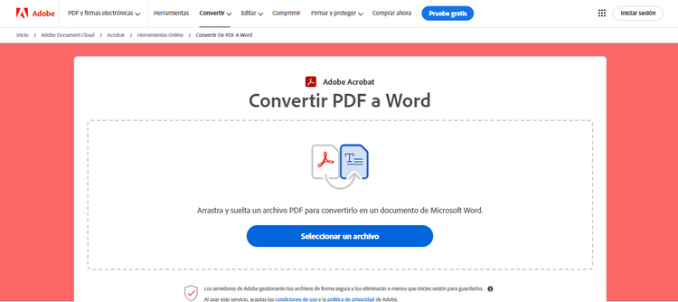 https://www.adobe.com/acrobat/online/pdf-to-word.html#_blank | Captura de pantalla de la máscara de carga del Adobe PDF-Converter PDF a Word.