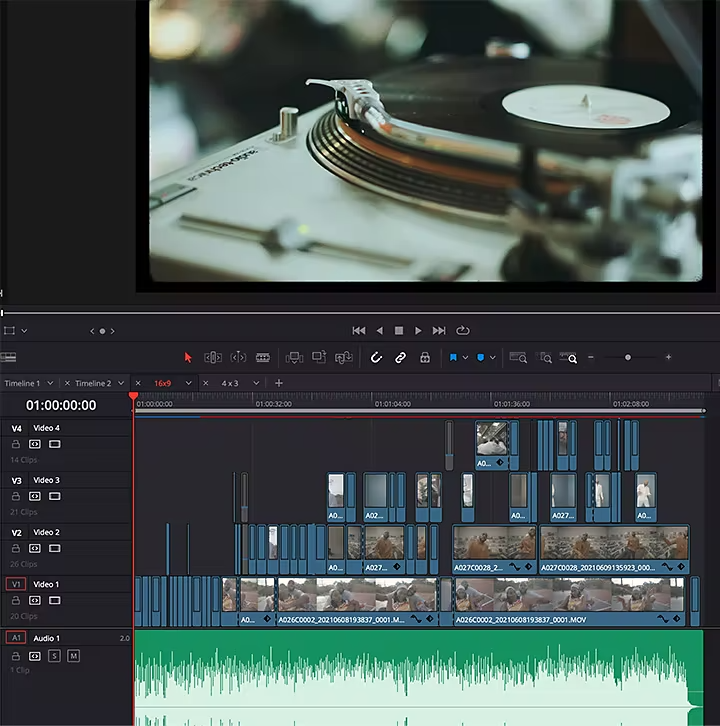 Edición de vídeo y audio en Adobe Premiere Pro