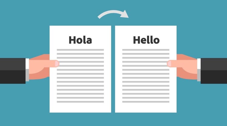 Traducción de un documento de español a inglés.