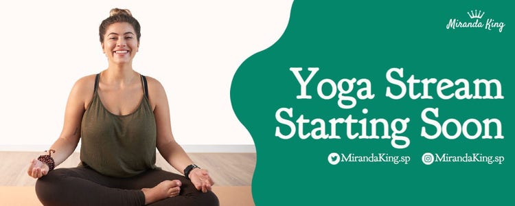 Green Yoga Livestream Twitch Banner