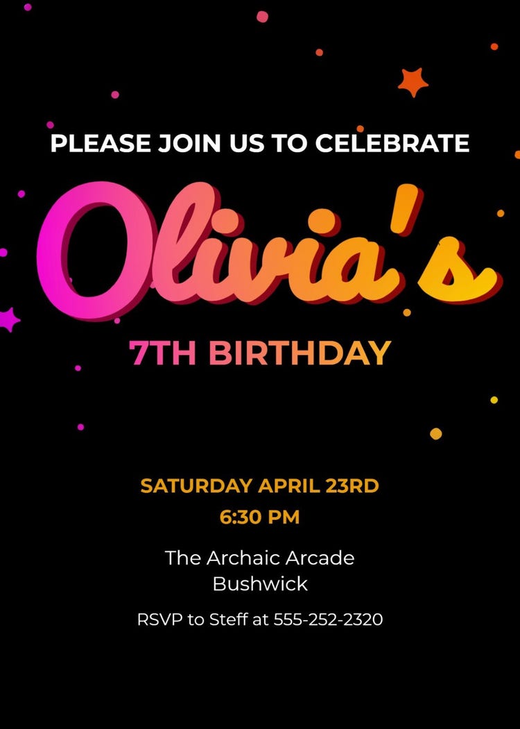  Hat Acrobat 30 Kids Birthday Invitations with