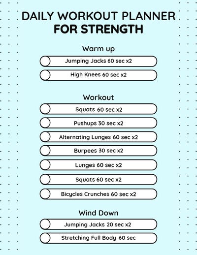 Fitness Schedule - How to create a Fitness Schedule? Download this