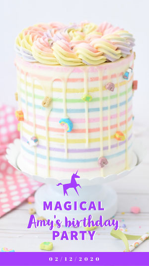 Free Unicorn Birthday Card Templates  Adobe Spark