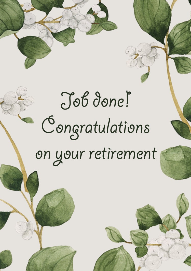 Free Online Retirement Card Maker | Adobe Express