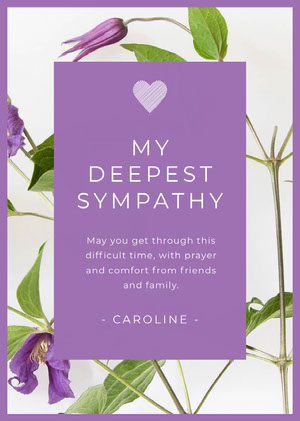 free sympathy card templates adobe express