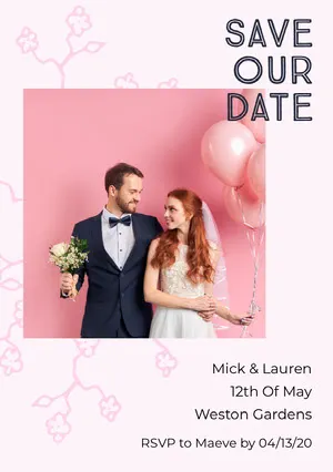 Free Save The Date Templates Make Your Own Save The Date Cards Online Adobe Spark