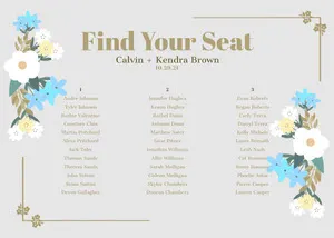 Free Wedding Seating Chart Maker With Online Templates Adobe Spark