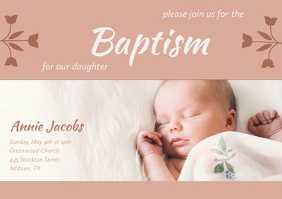 Free Christening And Baptism Invitations With Online Templates Adobe Creative Cloud Express