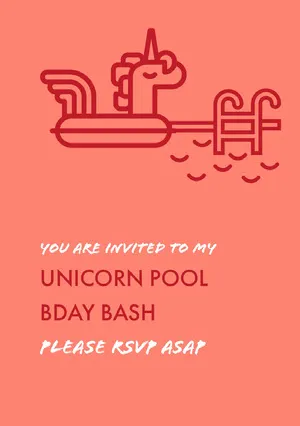 Free Pool Party Invitations Templates Adobe Spark