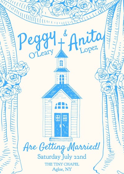 Anita  Gold Animated Wedding Invitation Video Template