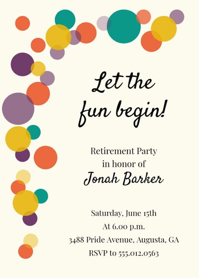 Spread the word with a fun party invite