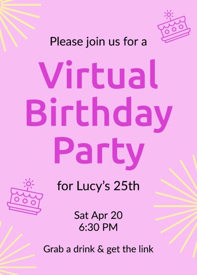 The Greatest Black Light Themed Birthday Party Ideas  Download Hundreds  FREE PRINTABLE Birthday Invitation Templates