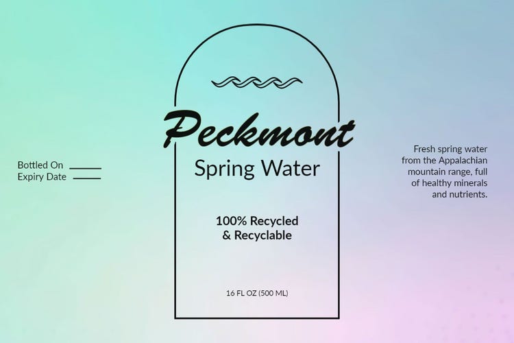 Gucci Water Bottle Label Template DIY
