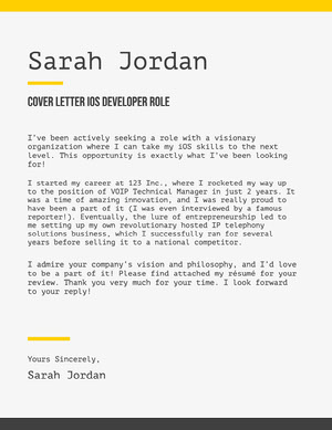 Free Cover Letter Templates Adobe Creative Cloud Express