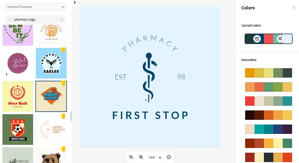 Free Pharmacy Logo Maker Create Pharmacy Logos Online In Minutes Adobe Spark