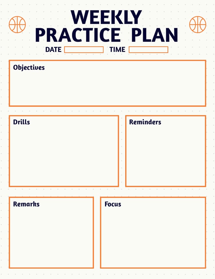 Free Basketball Practice Plan Templates Adobe Express