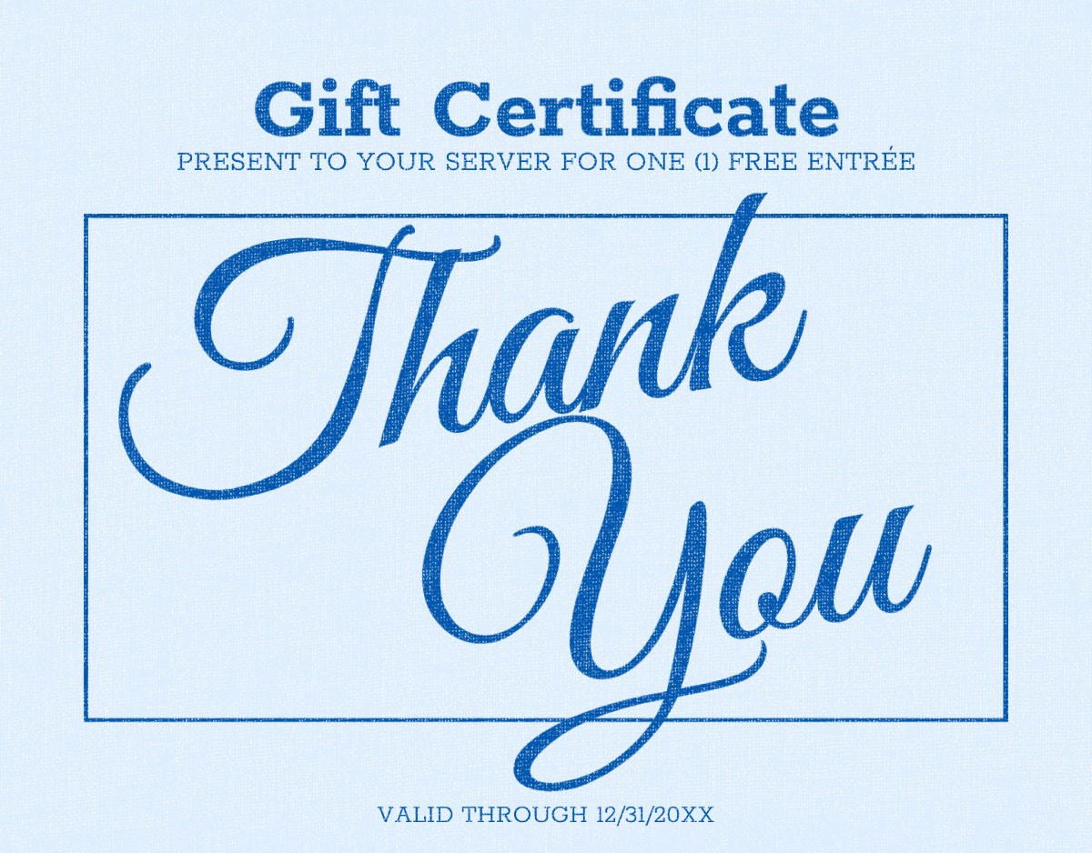 FREE Gift Certificate Template | Customize Online and Print