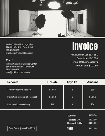 Free Invoice Generator With Online Templates Adobe Express