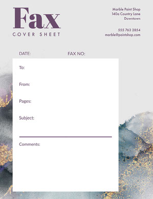 free fax cover sheet templates adobe express