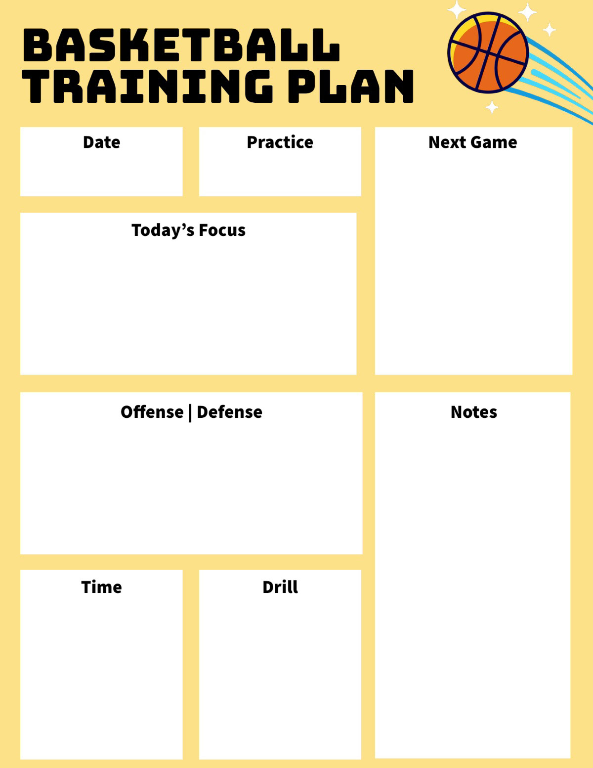 Free Basketball Practice Plan Templates | Adobe Express