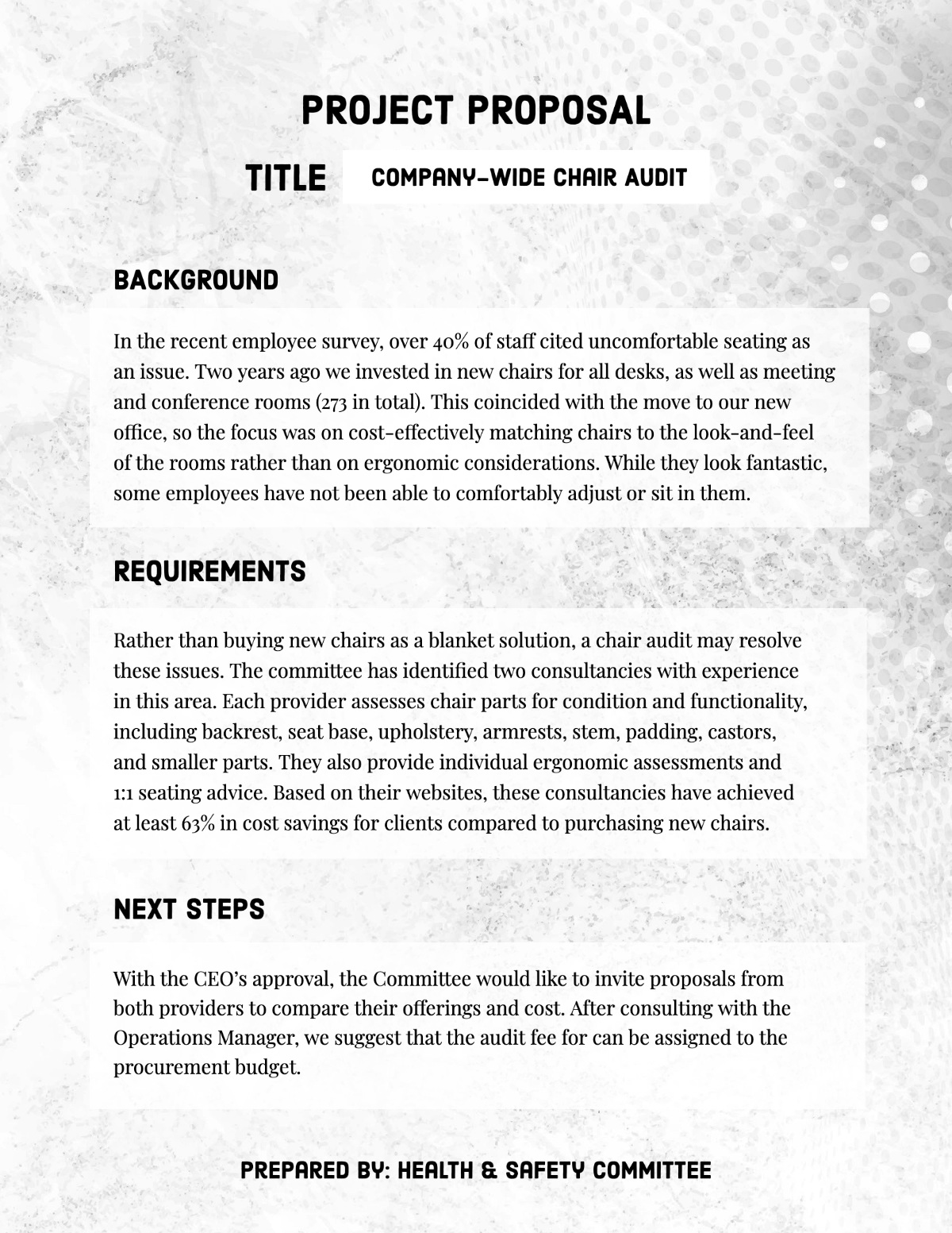 Short Proposal Template - Sfiveband.com