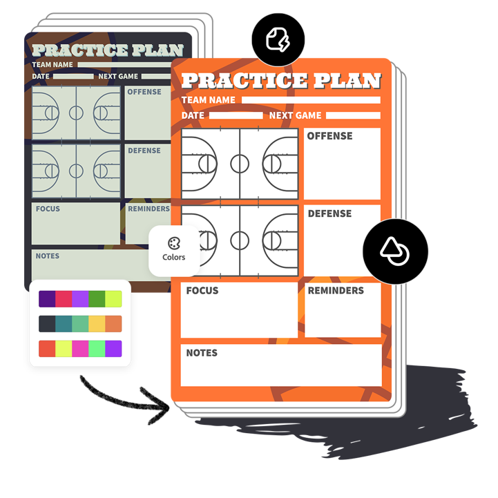 Free Basketball Practice Plan Templates Adobe Express