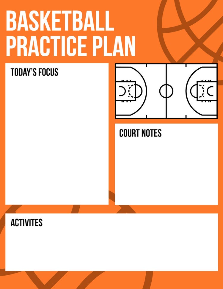 Free Basketball Practice Plan Templates Adobe Express