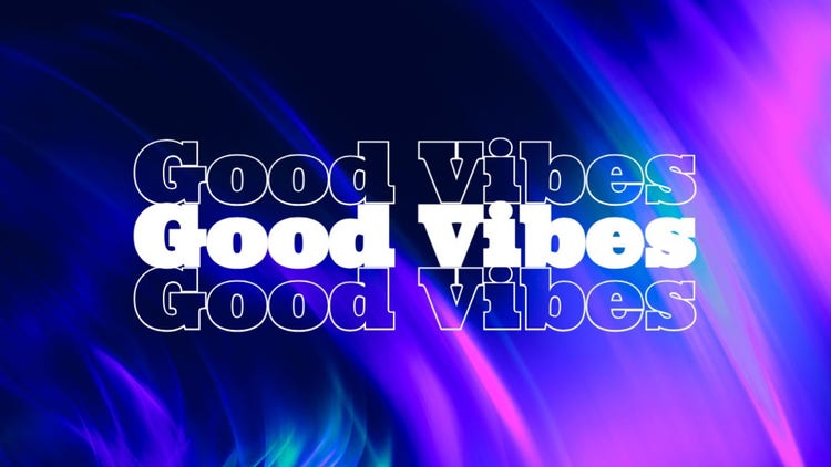 Download Good Vibes Pink Blue Aesthetic Vibes Wallpaper