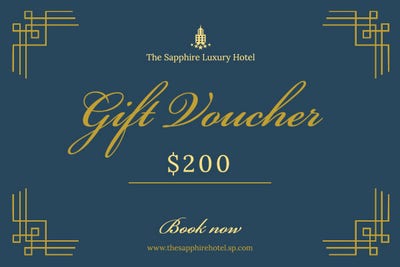 hotel gift certificate template