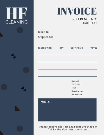 free invoice generator with online templates adobe express