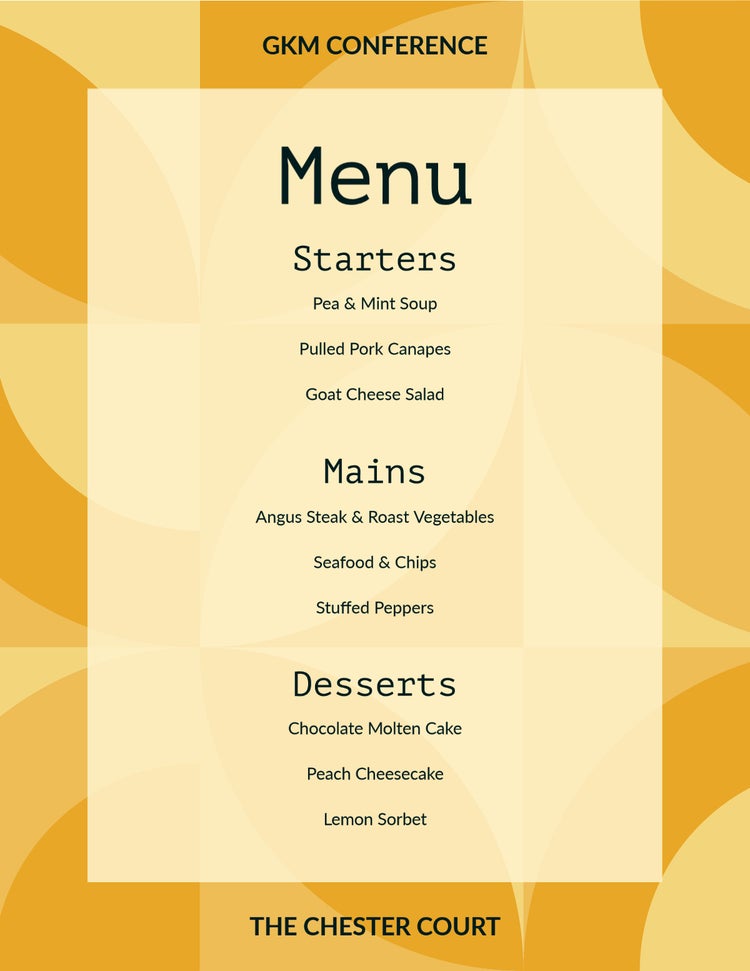 Design a Customizable Dinner Menu Online for Free | Adobe Express