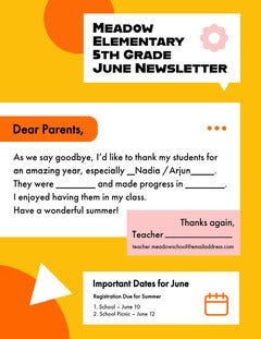 Free Classroom Newsletter Templates Adobe Express