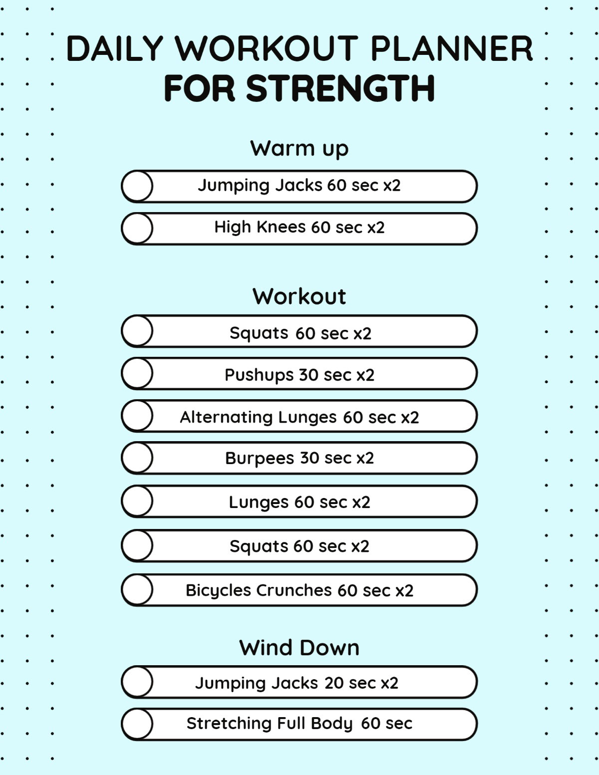 Custom Workout Chart | EOUA Blog