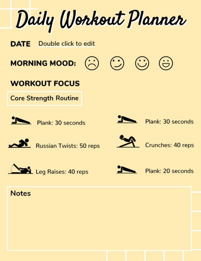 Custom Workout Plan Free Pdf | Kayaworkout.co