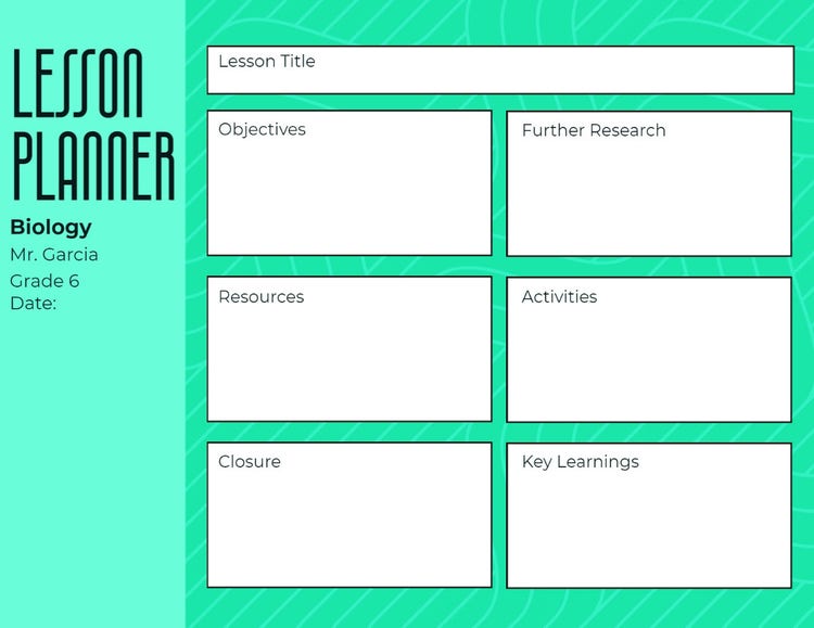 Free Lesson Plan Templates | Adobe Express