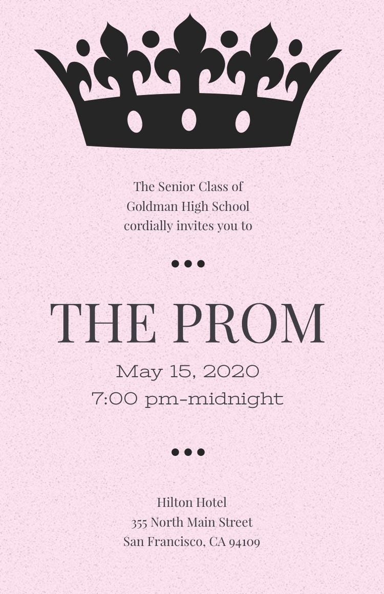 Prom Poster Templates | Adobe Express