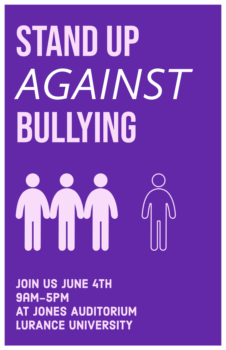 Free Anti-Bullying Poster Templates | Adobe Express
