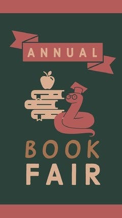 Free Customizable Book Fair Poster & Flyer Templates 