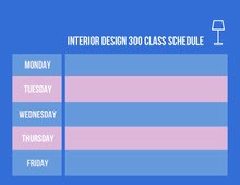 Free Online Customizable Class Schedule Maker | Adobe Express