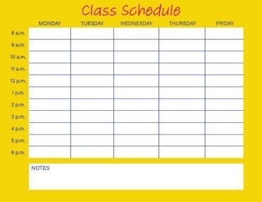 Free Online College Schedule Maker Adobe Express