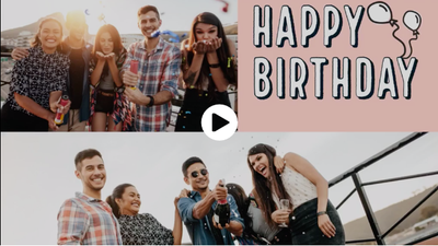 birthday video montage maker