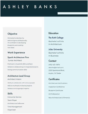 Blue and Grey Fashion Designer Resume Resume Examples