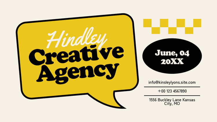 Social media graphic for a creative agency