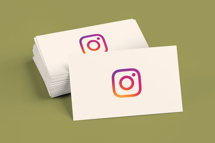 Instagram logo for business cards: 5 ways to display your IG handle |Adobe  Express