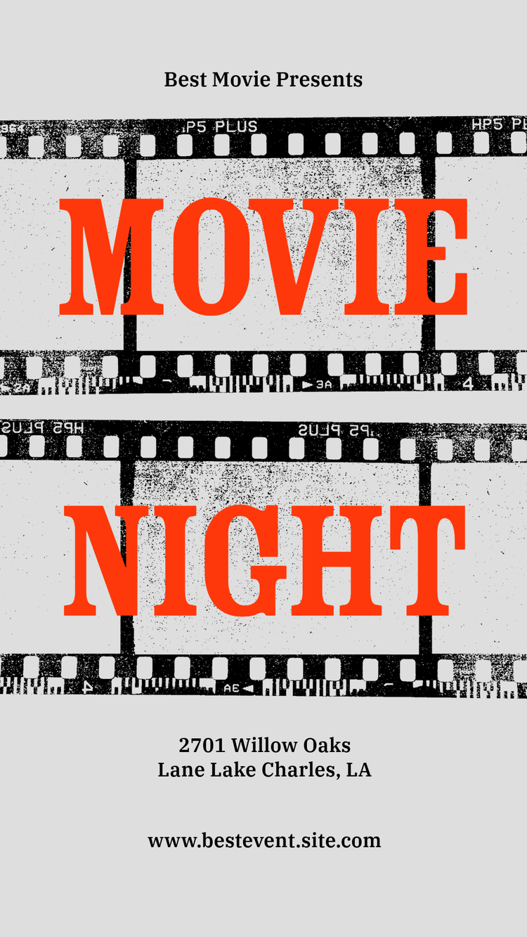 Movie night poster