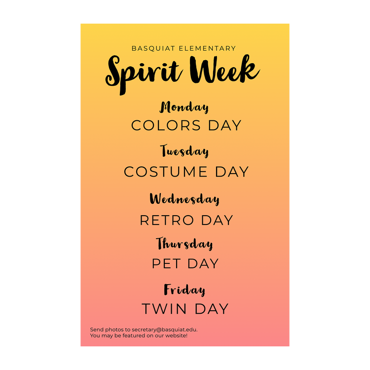 spirit week dress up ideas