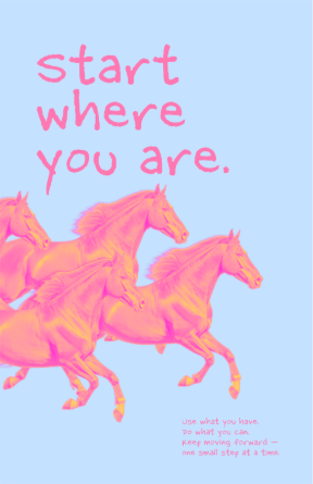 A template for a poster that says